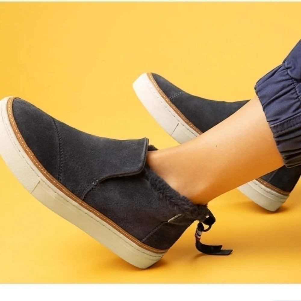 Toms Women Paxton Suede Comfort Ankle Booties shoes sz 8.5